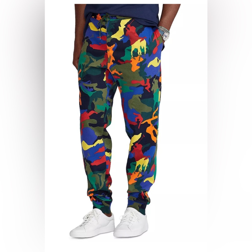 Polo Ralph Lauren Pony Multi-Coloured Camo Waffle Knit Joggers